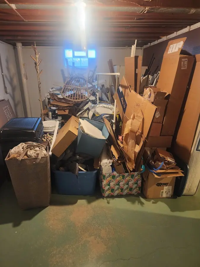 Roll-off dumpster container at job site for Roll Off Dumpster Rental in Barron